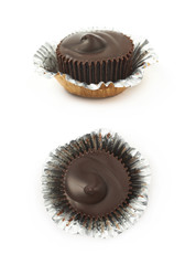 Chocolate confection candy isolated