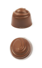 Chocolate confection candy isolated