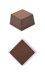 Chocolate confection candy isolated
