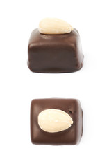 Chocolate confection candy isolated