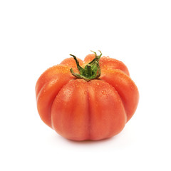 Ripe red beef tomato isolated
