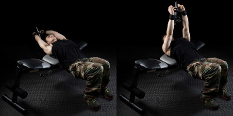 Athletic Man Exercising