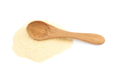 Pile of corn flour isolated
