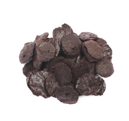 Black powder cookie isolated
