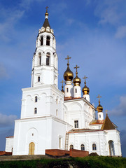 Obraz premium the construction of an Orthodox Church