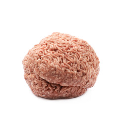 Ball of minced meat isolated