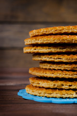 Traditional Dutch waffles