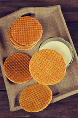 Traditional Dutch waffles