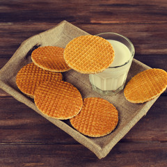 Traditional Dutch waffles