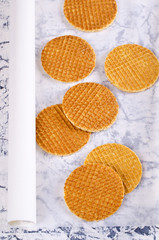 Traditional Dutch waffles