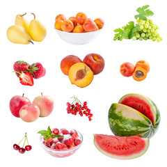 Different ripe fruits