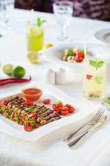 meat with vegetables