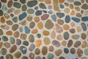 Stone wall texture background .