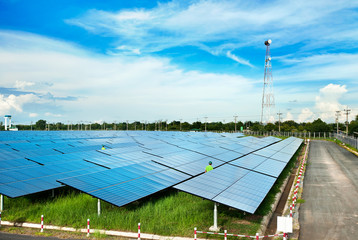 Solar power station top view