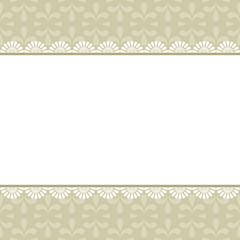 Elegant vintage frame with damask pattern