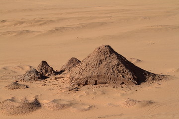 Die Pyramiden von Jebel Barkal im Sudan 