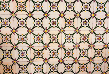 Vintage ceramic tiles patterns from Portugal.