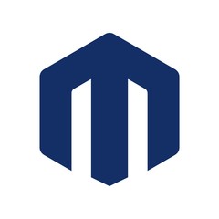 M initial logo