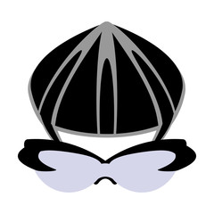 diving equipment flat icon