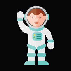 cosmonaut flat icon