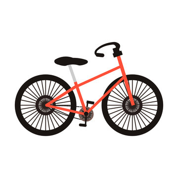 sport bike flat icon