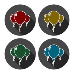 Balloons Icon Vector