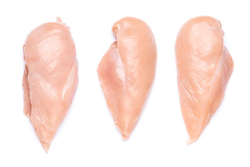 Raw chicken breast fillets