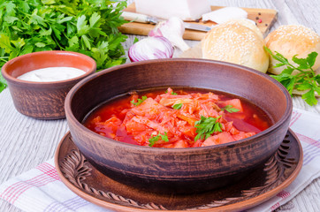 Beetroot soup - borscht