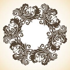 Ornamental decorative Christmas wreath 