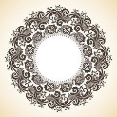 Ornamental decorative Christmas wreath 