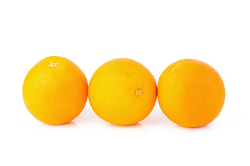Orange fruit isolated on white