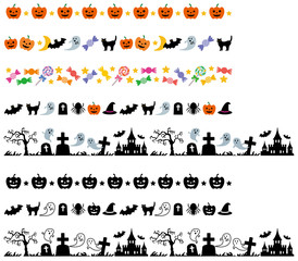 ハロウィンの飾り線