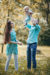 Family on a walk