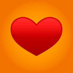 Red Vector Love Heart