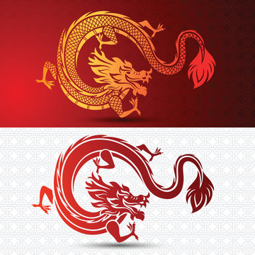 Chinese dragon vector