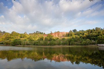 Reflection of Swamp in front of mine museum