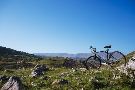 Bicycle On Mountain
