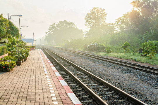 Fototapeta Thailand train station
