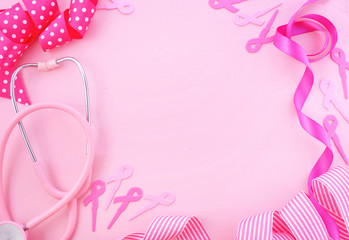 Pink Ribbon Charity Background.