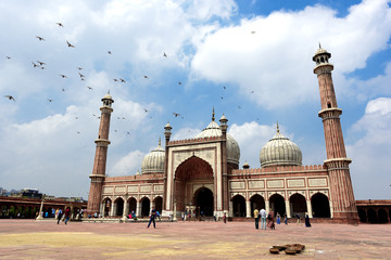 Obraz premium Jama Masjid, New Delhi, Inida.
