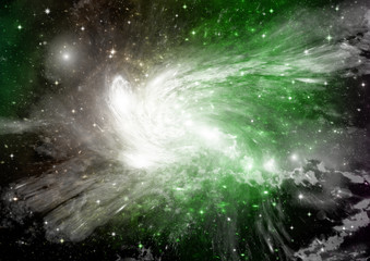 galaxy in a free space