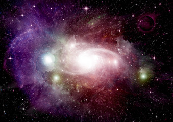 galaxy in a free space