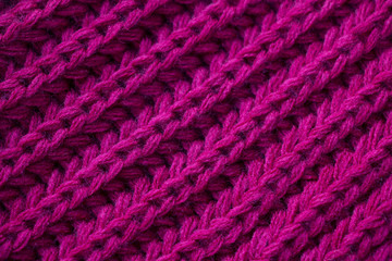 Purple Knitted Wool Background