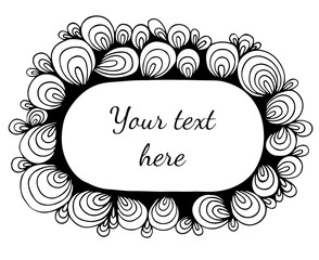 Abstract ornate frame with place for text