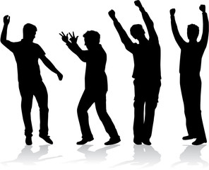 Silhouette of a man.