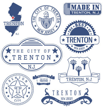 Trenton City, NJ, Generic Stamps And Signs