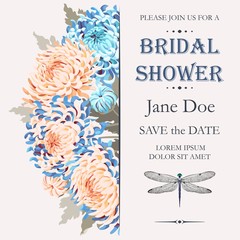 Fototapeta na wymiar Bridal shower invitation