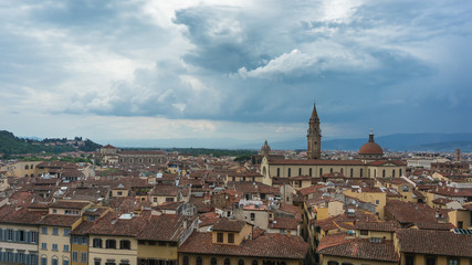 Fototapeta na wymiar Florence in rainy day