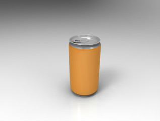 Orange can on background.