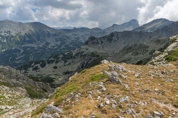 Panorama from Banderitsa pass to Banderishki Chukar peak,  Pirin Mountain, Bulgaria